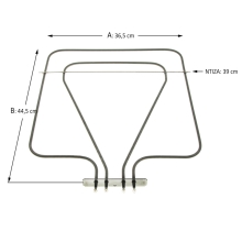 Αντίσταση κάτω φούρνου κουζίνας Miele 230Volt - 574 Watt/70,8Volt - 587,5 Watt