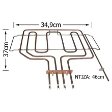 Αντίσταση άνω φούρνου κουζίνας Bosch Siemens Pitsos με θέση θερμοστάτη στο πλάι