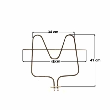 Αντίσταση κάτω φούρνου κουζίνας Whirlpool 1200 Watt 220 Volt