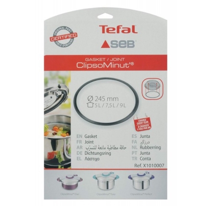 Λάστιχο καπακιού χύτρας ταχύτητος Tefal Clipso Minut 5 7,5 9 λίτρων Original